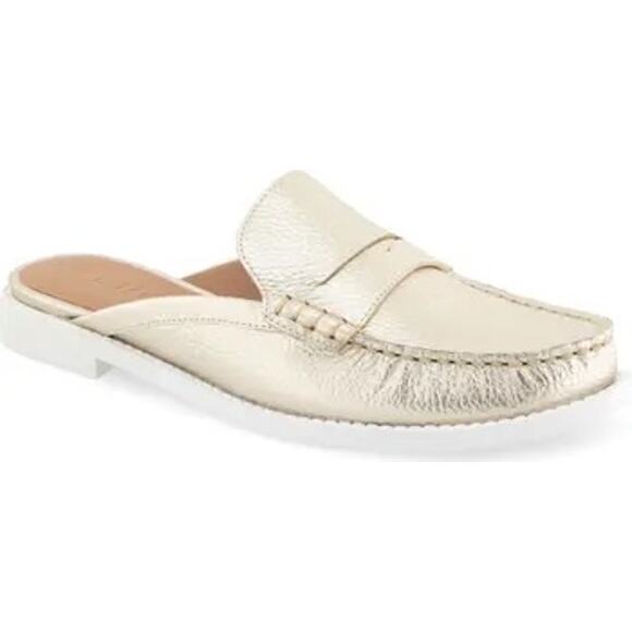 Aerosoles Shoes - Aerosole Salome Slip-On Mule Slides Gold Metallic Women